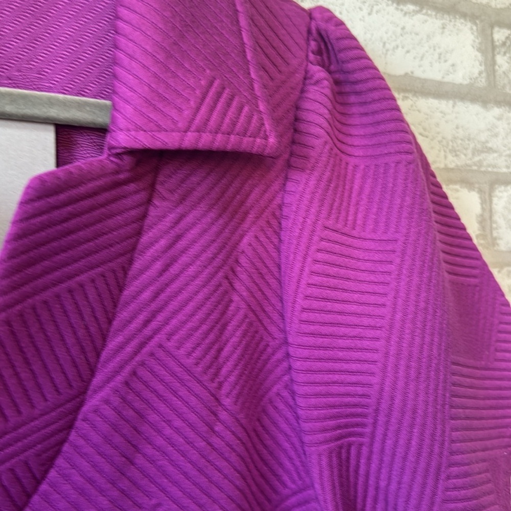 Burgandy Textured Pattern Dress - Picture 3 of 3